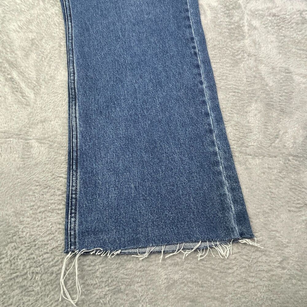 PrettyLittleThing Women’s Cropped Raw Edge Jeans SIze 12 Casual Western NWT - Picture 12 of 13